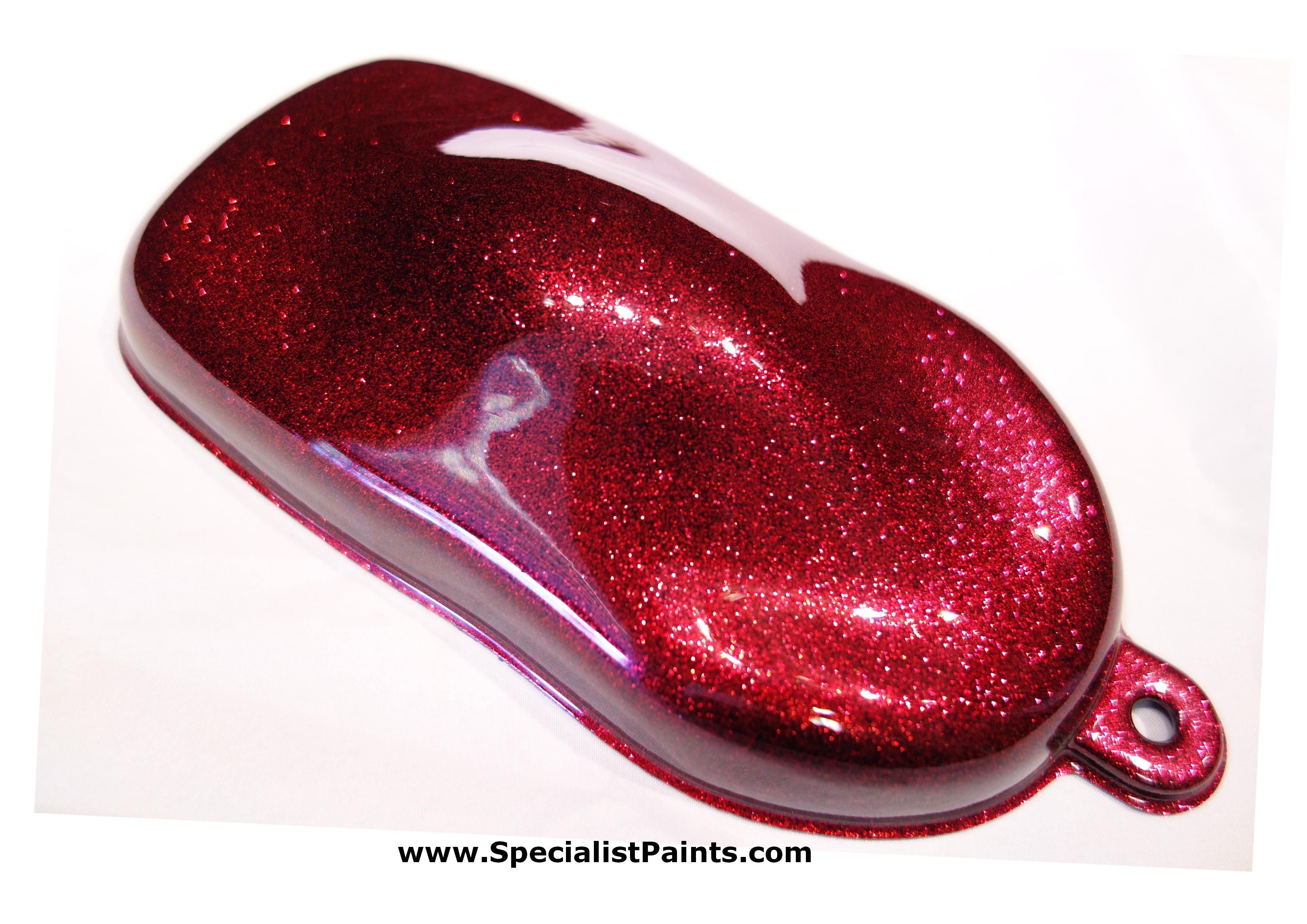 metal flake candy apple red paint